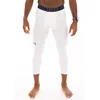 Image de Under Armour HeatGear Armour 3/4 M Vêtements homme Blanc S