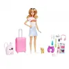 Image de Barbie-Barbie en Voyage-Coffret avec chiot et accessoires HJY18