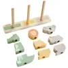 Image de Fisher-Price-Animaux en Bois a Empiler et Trier, 10 pieces HXV04