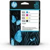 Image de HP 950/951 Pack de 4 Cartouches d'Encre Noir, Cyan, Magenta et Jaune Authentiques (6ZC65AE)