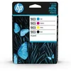 Image de HP 903 Pack de 4 Cartouches d'Encre Noire, Cyan, Magenta, Jaune Authentiques (6ZC73AE) pour HP OfficeJet 6950, HP OfficeJet Pro 6960 / 6970
