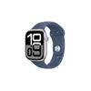 Image de Apple Watch Series 10 GPS + Cellular 46mm Boîtier en Aluminium Argent avec Bracelet Sport Denim - S/M