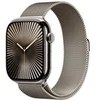Image de Apple Watch Series 10 GPS + Cellular 46mm Boîtier en Titane Naturel avec Bracelet Milanais Naturel - S/M