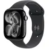 Image de Watch Series 11 GPS + Cellular 46mm Boitier en Aluminium Noir de Jais avec Bracelet Sport Noir - S/M