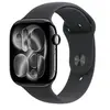Image de Watch Series 11 GPS 46mm Boitier en Aluminium Noir de Jais avec Bracelet Sport Noir - S/M