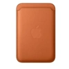 Image de Porte-cartes en tissage fin pour iPhone avec MagSafe - Roux orangé