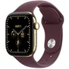 Image de Watch Series 12 GPS + Cellular 42 mm Boîtier en titane Or radieux avec Bracelet Sport Bordeaux - M/L