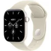 Image de Watch Series 12 GPS + Cellular 42 mm Boîtier en céramique Blanc perle avec Bracelet Sport Sable - M/L