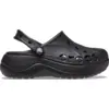 Image de Crocs Baya Platform Sabots Femmes Black 36 208186-001-W6