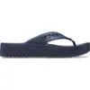 Image de Crocs Baya Platform Tongs Femmes Navy 38 208395-410-W8