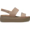 Image de Crocs Brooklyn Low Sandales Femmes Latte/Mushroom 38 206453-2EL-W8