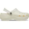 Image de Crocs Classic Platform Glitter Sabots Femmes Chalk 37 207241-0WV-W7