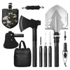 Image de VEVOR Set d'Outils de Camping, Ensemble de Pelle et Hache de Survie, Pelles Pliantes de Camping 16-en-1 avec Hachette, Pelle Tactique en Acier Inoxydable, Équipement de Survie d'Urgence pour Randonnée