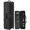 Image de VEVOR Valise à roulettes pour équipement de studio, 131x36,5x38 cm, sac transport pour appareil photo, avec roulettes, sangles, compartiment rembourré, poignée, pour pied éclairage, trépied, télescope
