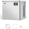 Image de VEVOR Machine à Glaçons Capacité 163 kg/24 h Tête Uniquement, Appareil de Préparation de Glaçons avec Fonction Autonettoyage, en Acier Inoxydable, avec Panneau de Commande Intelligent, Cuisine Bar