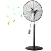 Image de VEVOR Ventilateur sur pied industriel, 600 mm, ventilateur oscillant à 85°, réglables en hauteur, 3 vitesses réglables, débit d'air max. 6800 CFM, pour chambre à coucher, salon, maison, bureau, noir
