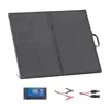 Image de VEVOR Panneau Solaire Portable 100 W Chargeur Solaire Pliable Monocristallin à Cadre pour Camping, Randonnée, Camping-car, Type N 16BB, Haut Rendement 24 %, IP67, avec Contrôleur PWM 30 A, Sortie MC4