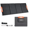 Image de VEVOR Panneau Solaire Portable 150 W Chargeur Solaire Pliable Monocristallin ETFE pour Station Alimentation Camping Randonnée avec Sortie MC4, Port USB QC 3.0 Type-C Adaptateur CC 10 en 1 Étanche IP67