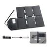 Image de VEVOR Panneau Solaire Portable 60 W Chargeur Solaire Pliable Monocristallin Type N 16BB pour Stations d'Alimentation, Camping, Randonnée, Haut Rendement 24 %, avec Sortie MC4, Ports USB-C, USB-A et CC