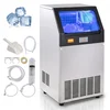 Image de VEVOR Machine à Glaçons Commerciale 45 kg/24 h Appareil de Préparation de Glaçons 55 Bacs Capacité de Stockage 15 kg Nettoyage Auto sans Installation Autoportant pour Maison Bureau Restaurant Bar