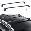 Image de VEVOR Barre transversale de toit universelle, 120,8 cm max., barre supérieure de voiture en aluminium, pour rails latéraux rainurés sans espace, réglable avec verrous pour SUV, berline, fourgonnette