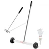 Image de VEVOR Balayeuse Magnétique 39 cm avec Roues, Capacité 3,6 kg, Balai Magnétique à Manche Télescopique, Outil de Ramassage à Aimant Poignée Réglable, Collecteur les Clous et Vis, pour Atelier Garage