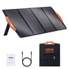 Image de VEVOR Panneau Solaire Portable 120 W Chargeur Solaire Pliable Monocristallin ETFE Efficacité de Conversion 23 % avec Type C, 18 V CC, Port USB QC3.0, Étanche IP67 pour Maison, Randonnée, Camping-car
