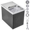 Image de VEVOR Bac à Glace Encastrable 26,7 L 456x304x371 mm Boîte Isotherme pour Glace avec Couvercle en Inox Alimentaire Conservateur à Glaçons pour Boissons Bières Fraîches Cuisine Extérieure Bar Domicile