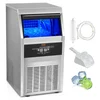 Image de VEVOR Machine à Glaçons Commerciale 36 kg/24 h Appareil de Préparation de Glaçons 40 Bacs à Glaçons Capacité de Stockage 11 kg Nettoyage Auto sans Installation Autoportant pour Maison Restaurant Bar