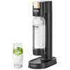 Image de VEVOR Machine à eau gazeuse, machine à eau pétillante et soda pour gazéification domestique avec bouteille PET de 1 L sans BPA, compatible avec le cylindre de CO2 60 L à visser (non inclus), noir