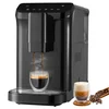 Image de VEVOR Machine à Expresso Automatique, Cafetière Expresso Professionnelle 15 bars avec Broyeur Intégré, 15 Réglages de Mouture, avec Réservoir d'Eau de 1,5 L et Trémie à Grains de 180 g, pour Bureau