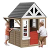 Image de VEVOR Maisonnette Enfants Extérieur en Bois, Cabine de Jardin pour Enfants, Maison de Jeux avec Porte, Fenêtre, Support de Pot de Fleurs, Gril, Cuisinière et Évier Fonctionnelle, pour Arrière-cour