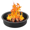 Image de VEVOR Anneau de foyer, diamètre extérieur 1016 mm diamètre intérieur 914,4 mm, hauteur 215,9 mm, doublure en acier au carbone robuste, anneau de feu de camp au-dessus ou sol, pour camping en plein air