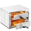 Image de VEVOR Four à Pizza Électrique de Comptoir 30,5 cm 1700 W, 2 Niveaux, Température Réglable 50-300 °C, Minuterie 0-60 Minutes, Cuisson Uniforme, avec Plateau Ramasse-miettes, pour Restaurant Cuisine