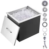 Image de VEVOR Bac à Glace Encastrable 77,9 L 532x430x458 mm Boîte Isotherme pour Glace avec Couvercle en Inox Alimentaire Conservateur à Glaçons pour Boissons Bières Fraîches Cuisine Extérieure Bar Domicile