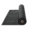 Image de VEVOR Toile de Paillage Anti-Mauvaises Herbes 2x100,6 m Géotextile Tissé Anti Repousse Herbe Sous Gravier 108 g/m² Toile PP Perméable Résistant à Déchirure pour Aménagement Paysager, Couvre-sol, Noir