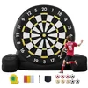 Image de VEVOR Cible de football géante, 2500 mm, planche de fléchettes de football gonflable avec 9 ballons et pompe à air, installation en 2 minutes et sac de rangement pour transport facile, pour jardin