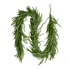 Image de VEVOR Guirlande de Noël, 1,8 m, Guirlande de Pin Norfolk Artificiel, Décoration de Noël Verte, pour Intérieur, Extérieur, sur Table, Manteau de Cheminées, Cheminées, à Suspendre, à Poser, Couronnes