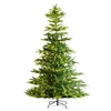 Image de VEVOR Sapin de Noël Artificiel, 2,25 m, Arbre de Noël Pré-éclairé avec 700 Lumières LED Blanc Chaud, 1319 Pointes de Branches, Base Métal pour Décoration d'Intérieur de Fêtes de Noël, Bureau, Maison