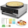 Image de VEVOR Crêpière Électrique 40 cm, Appareil à Crêpes Commercial, Machine à Crêpes Antiadhésive, Plaque Chauffante à Crêpes Plate, 1700 W, en Acier Inoxydable, avec Contrôle de la Température, Restaurant