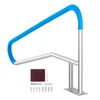 Image de VEVOR Rampe Piscine, 1379 x 925 x 100 mm, Main Courante Piscine Acier Inoxydable avec Plaque de Base, Barre d'Appui de Sécurité Antirouille, Accessoires, pour Piscines, Intérieur, Extérieur, Terrasses, Spas