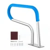Image de VEVOR Rampe Piscine, 805x585 mm, Main Courante Piscine Acier Inoxydable avec Plaque de Base, Barre d'Appui de Sécurité Antirouille, Accessoires, pour Piscines, Intérieur, Extérieur, Terrasses, Spas