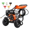 Image de VEVOR Nettoyeur haute pression à essence, 3500 PSI, laveuse haute pression à gaz, 10 L/min, avec pompe en aluminium, pistolet pulvérisateur, rallonge et 5 buses pour voitures, maisons, allées, patios