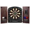 Image de VEVOR Kit Cible de Fléchettes et Armoire Prêt à Jouer, Armoire à Fléchettes avec Tableau de Score Électrique, Jeu de Fléchettes Assemblage Facile, avec Tous les Accessoires, pour Jeux de Cricket