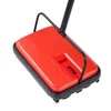 Image de VEVOR Balai Mécanique Largeur de Balayage 170 mm, Balayeuse Manuelle pour Planchers et Tapis avec Bac à Poussière 300 mL Facile à Vider, Nettoyeur de Sols sans Électricité pour Bureau Maison, Rouge