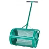 Image de VEVOR Épandeur de Compost Mousse de Tourbe, 60 cm, Épandeur de Gazon à Rouleau, avec Poignée T Hauteur Réglable, Panier en Maille d'Acier, pour Épandage sur les Pelouses et les Terres Agricoles, Vert