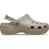 Image de Crocs Classic Platform Sabots Femmes Taupe 36 206750-214-W6