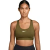 Image de Nike Swoosh Medium Brassière De Sport Femmes Vert C368 Femmes
