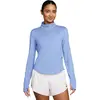 Image de Nike Swift UV 1/2 Zip Vêtements femme Bleu L