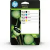 Image de HP 953 Pack de 4 Cartouches d'Encre Noire, Cyan, Magenta et Jaune Authentiques (6ZC69AE)
